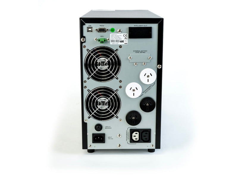 PowerShield PSCE2000 Centurion Tower, 2000VA / 1800W Online Double Conversion UPS, 425mm x 190mm x 335mm, 2 Year Advanced Replacement Warranty