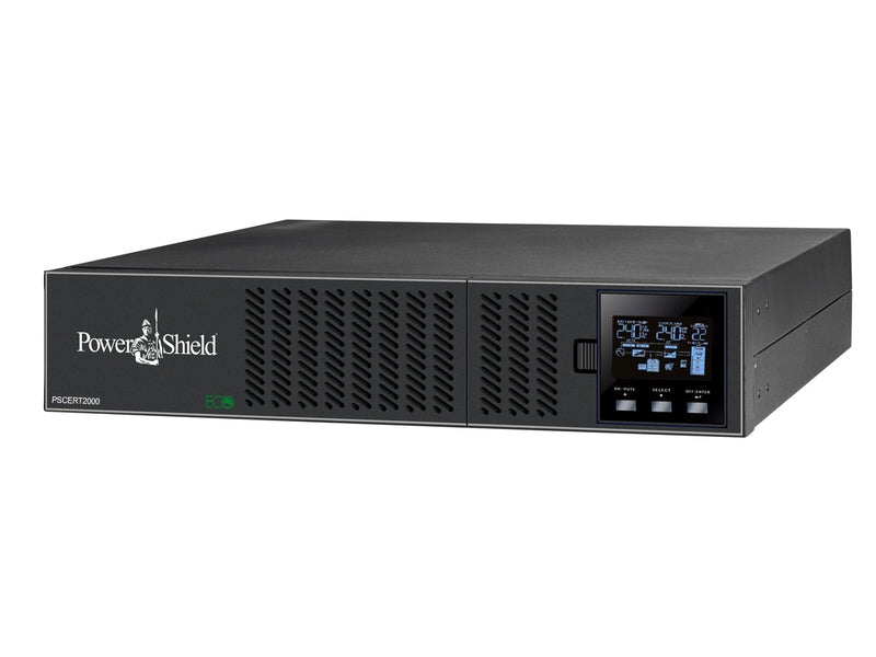 PowerShield PSCERT2000 Centurion 2000VA/1800W True Online Double Conversion, Rack / Tower UPS, 10A plug, 2 Year Advanced Replacement Warranty