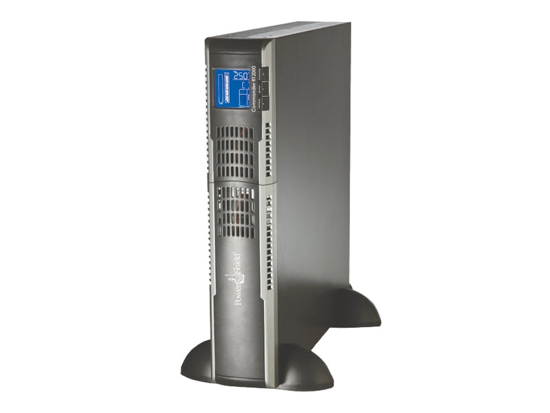 PowerShield PSCRT2000 Commander 2000VA/1800W Line Interactive, Pure Sine Wave Rack / Tower UPS, 10A plug, 2 Year Advanced Replacement Warranty