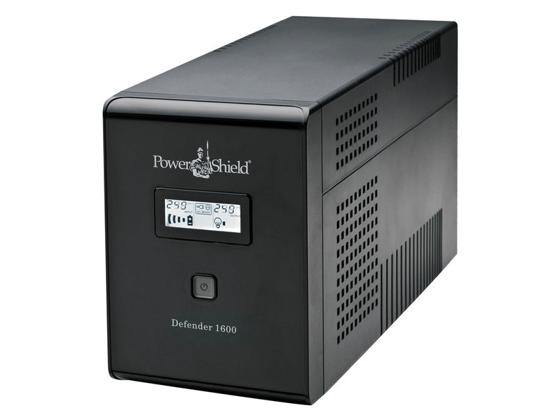 PowerShield PSD1600 Defender 1600VA / 960W Line Interactive Tower UPS with AVR, Hot Swappable Batteries, 2 Year Advanced Replacement Warranty