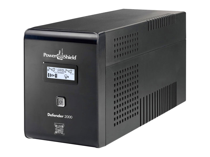 PowerShield PSD2000 Defender 2000VA / 1200W Line Interactive Tower UPS with AVR, Hot Swappable Batteries, 2 Year Advanced Replacement Warranty