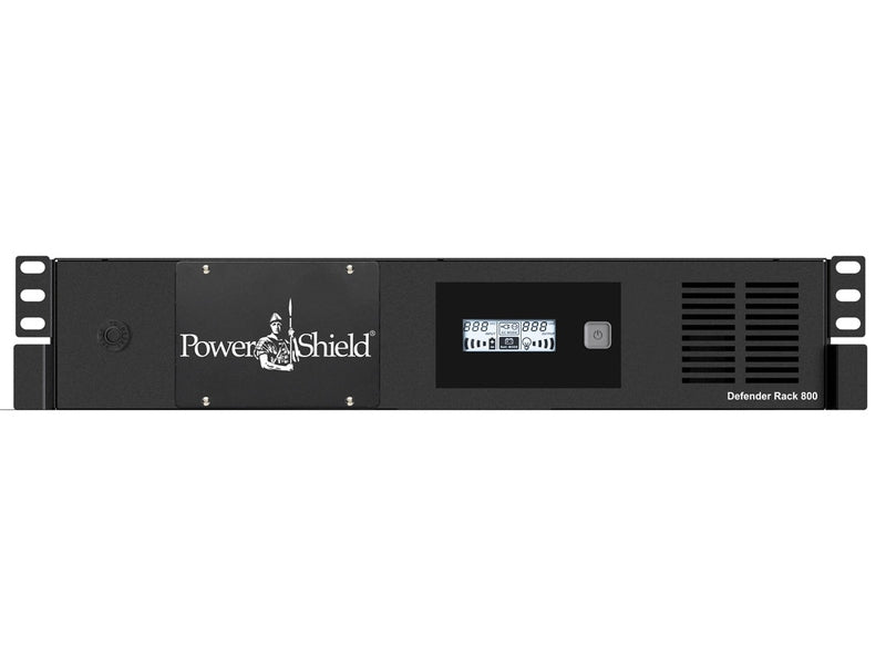 PowerShield PSDR800 Defender Rackmount 800VA/480W, Line Interactive, Hot Swappable Battery, 230 x 438 x 86mm, 2 Year Advanced Replacement Warranty