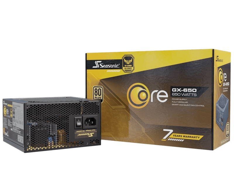 Seasonic Core 650W GX-650 Gold Full Modular PSU ATX3.0 SRP-CGX651-A5A32SF PSUSEACOREGX650V2