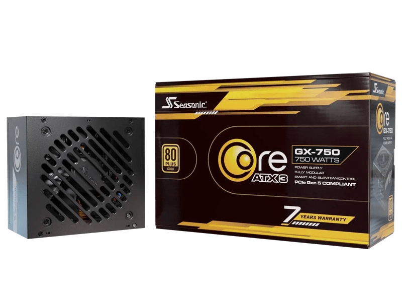 Seasonic Core 750W GX-750 Gold Full Modular PSU ATX3.0 SRP-CGX751-A5A32SF PSUSEACOREGX750V2