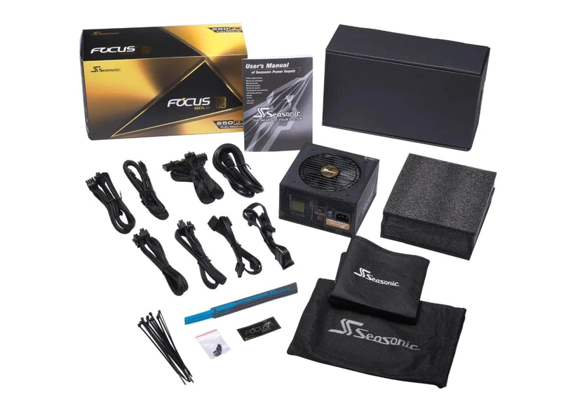 Seasonic Focus 650W GX-650 Gold PSU SSR-650FX OneSeasonic PSUSEAFOCUSGX650