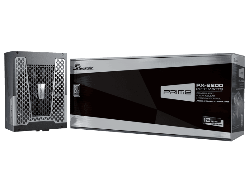 Seasonic Prime 2200W PX-2200 Fully Modular Platinum ATX3.1/PCIe 5.1 PSU PSUSEAPX2200A3