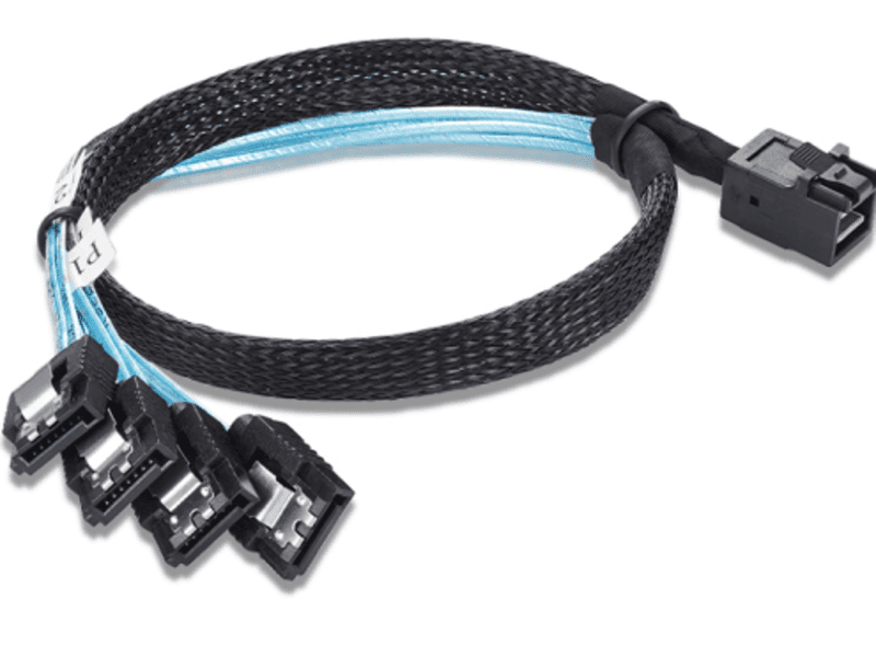 Internal Mini-SAS to 4x SATA Cable - SFF-8643 to 4x SATA 1 m