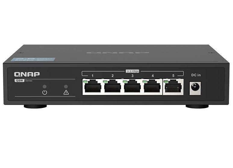 QNAP QSW-1105-5T 5 port 2.5Gbps auto negotiation 2.5G/1G/100M unmanagement switch 2y RTB