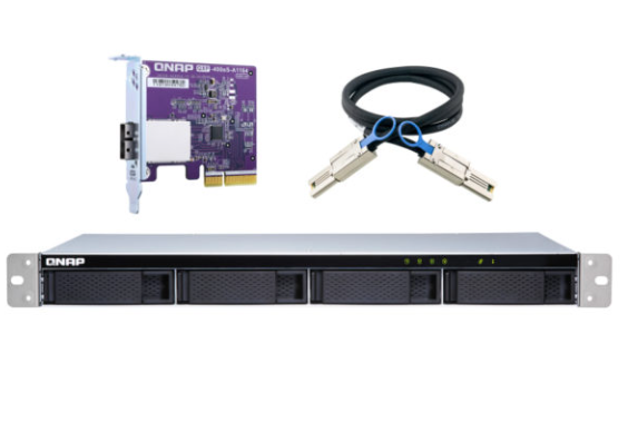 QNAP TL-R400S 4-bay 1U rackmount SATA JBOD expansion unit