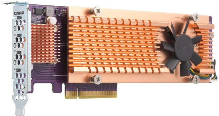 QNAP DUAL M.2 22110/2280 PCIE Gen3 x 4 NVME SSD EXPANSION CARD