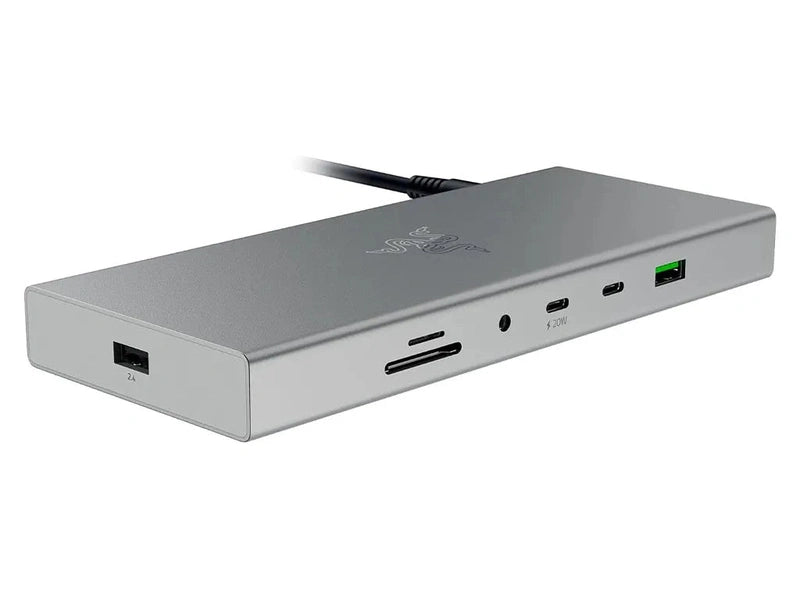 Razer USB 4 Dock-USB Type C 14-in-1 Multiport Adapter Mercury White