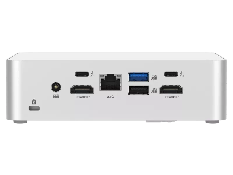 ASUS NUC 15 Pro+ Micro PC U7-255H DDR5 0/2 M.2 0/1 WL SILVER 3YR RTB