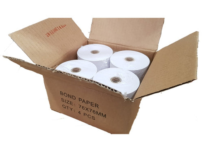 Calibor Bond Paper 76X76 4 Rolls / Box - RO7676B4PK