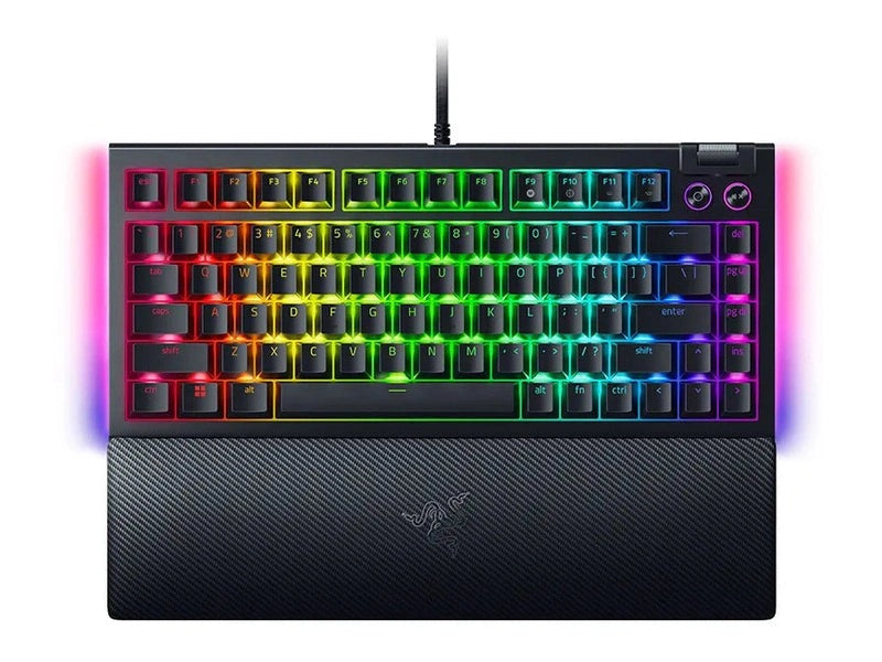 Razer Blackwidow V4 75% Hot-swappable Mechanical Gaming Keyboard - Orange Switch