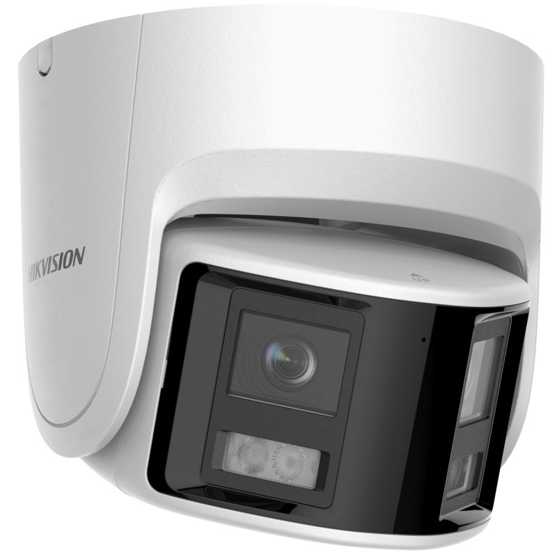 Hikvision ColorVu 2CD2367G2P-LSU-Sl 6MP Dual Lens Strobe Audio Turret, 2.8mm, IR30M,Mic, 3Yr