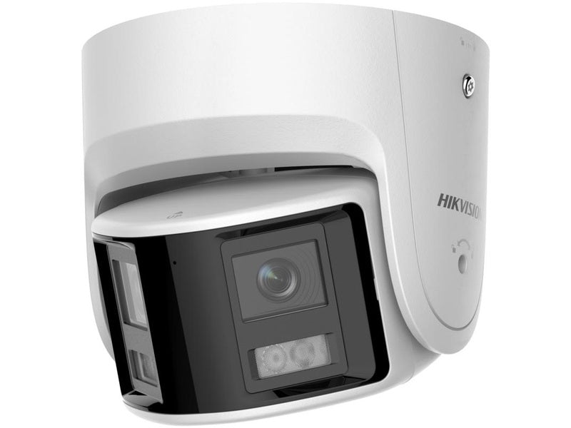 Hikvision ColorVu 2CD2367G2P-LSU-Sl 6MP Dual Lens Strobe Audio Turret, 2.8mm, IR30M,Mic, 3Yr
