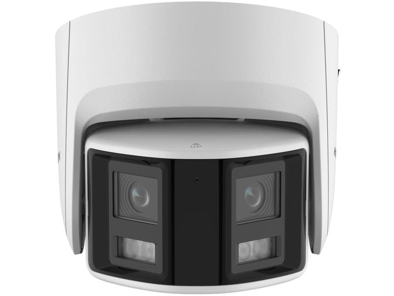 Hikvision ColorVu 2CD2367G2P-LSU-Sl 6MP Dual Lens Strobe Audio Turret, 2.8mm, IR30M,Mic, 3Yr