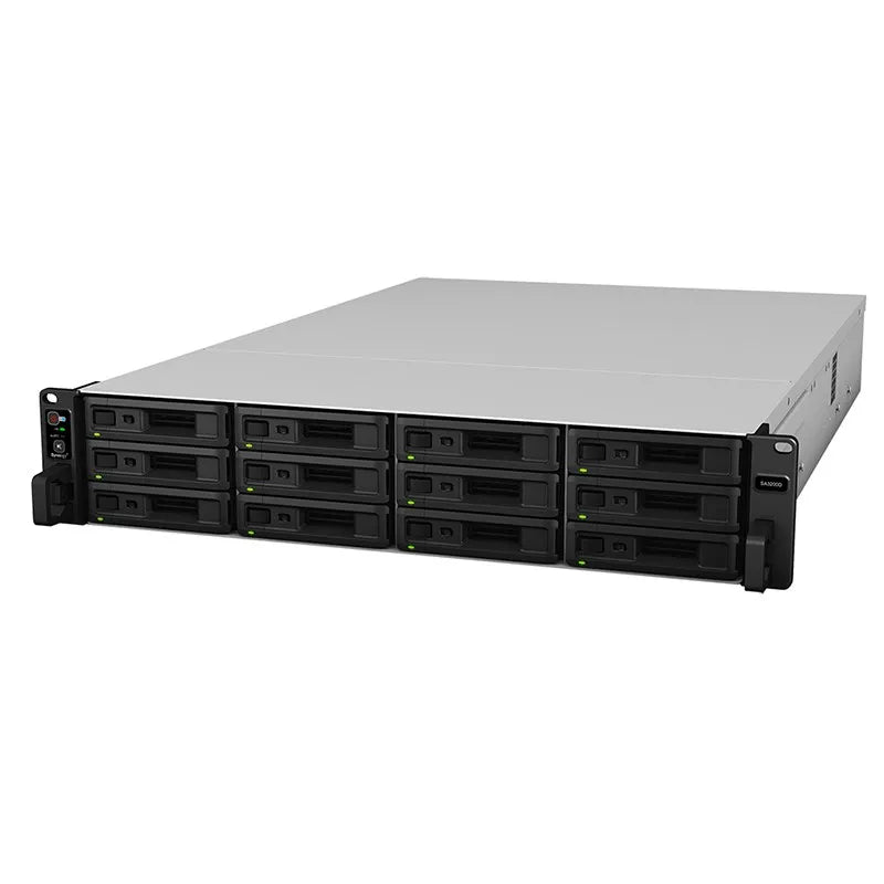 Synology SA3200D Dual SAS Controller 12-Bay Rail Kit Optional with Redundant Power