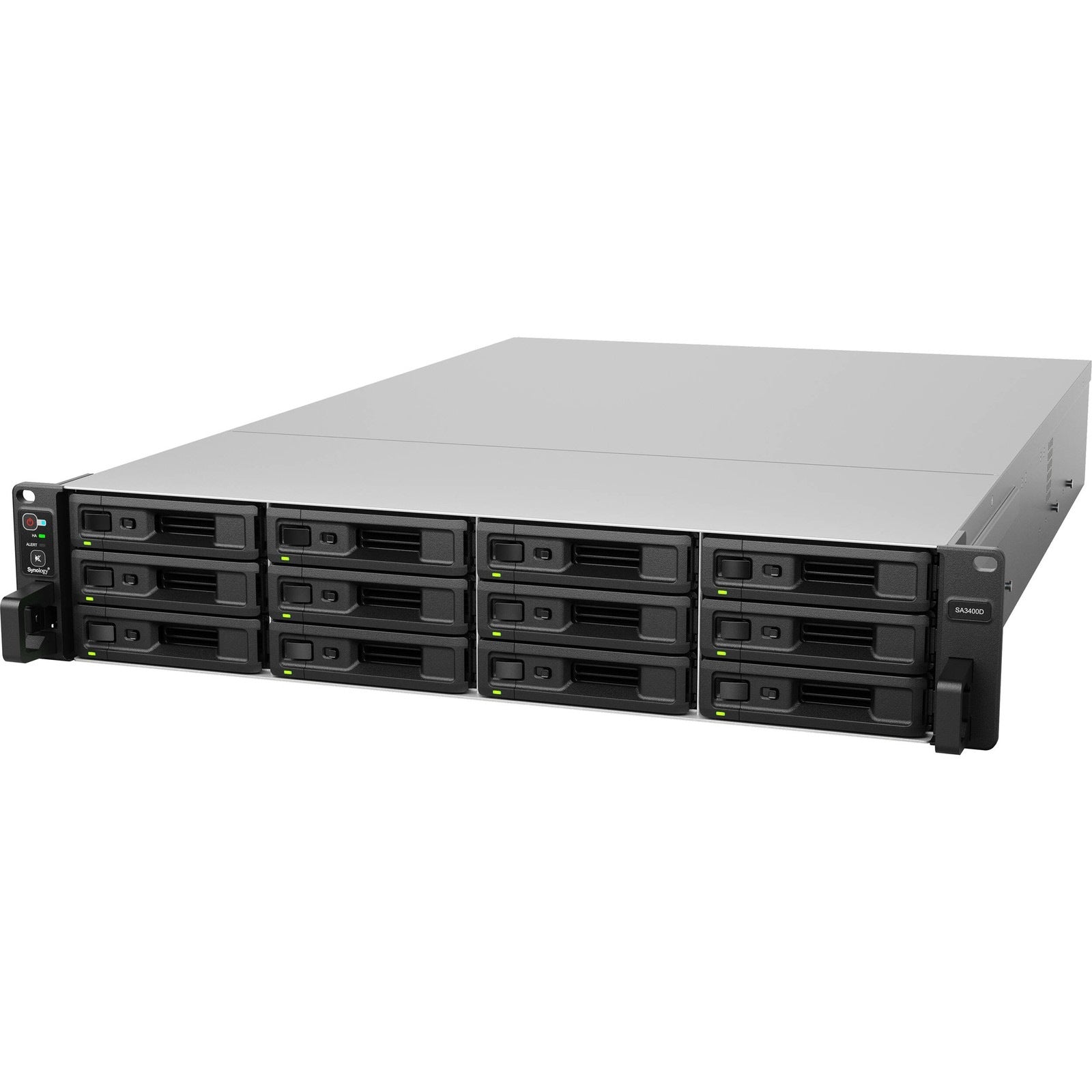 Synology SA3400D Dual SAS Controller 12-Bay Rail Kit Optional with Redundant Power