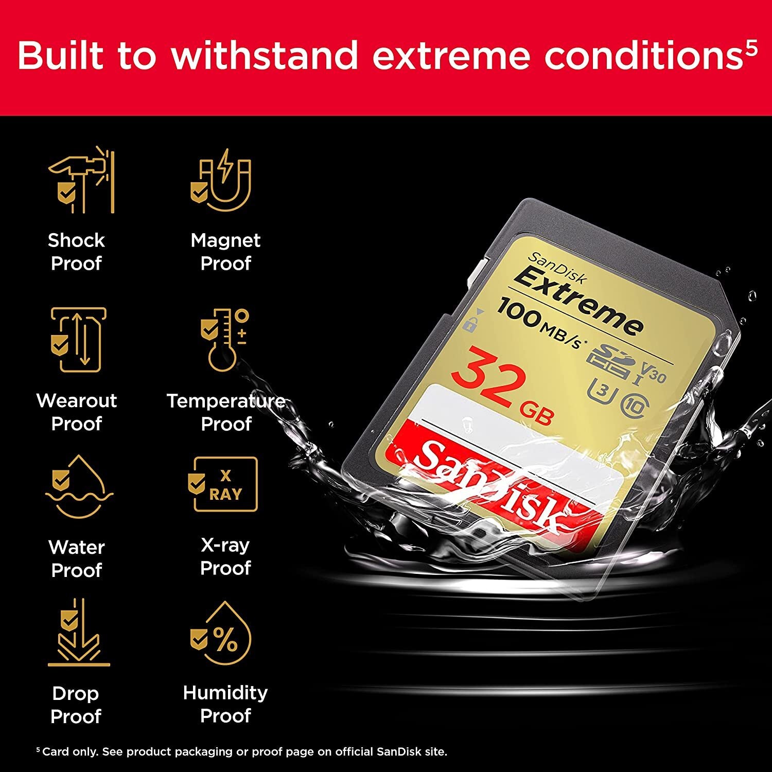 SanDisk 32GB Extreme SD UHS-I Memory Card