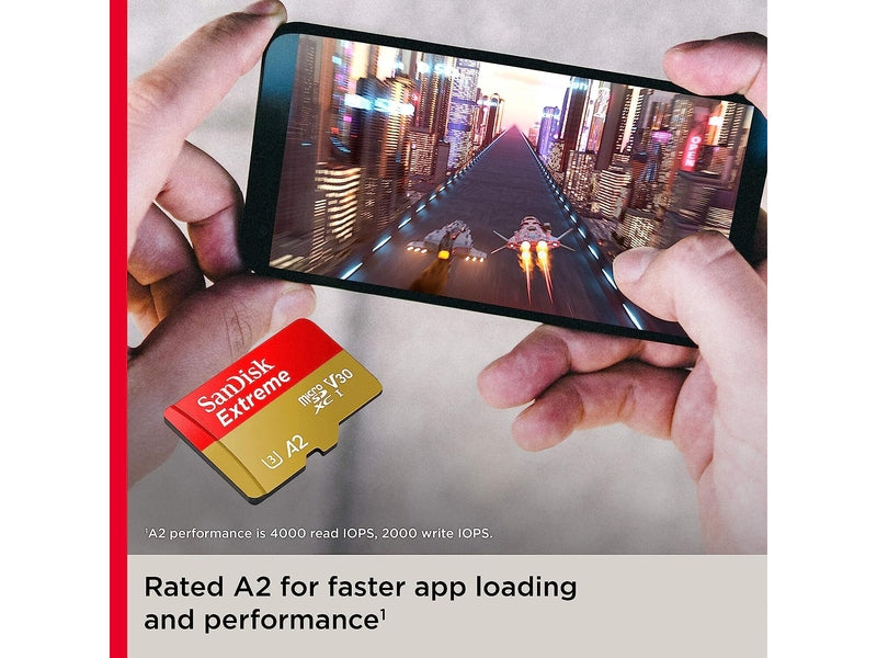 SanDisk 256GB Extreme MicroSDXC UHS-I Memory Card