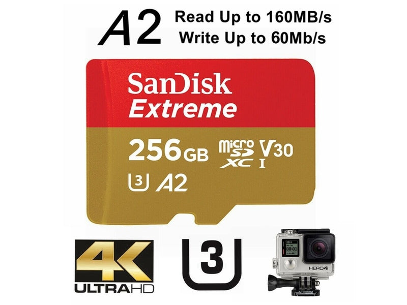 SanDisk 256GB Extreme MicroSDXC UHS-I Memory Card