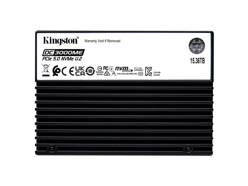 Kingston 15.36TB DC3000ME PCIe 5.0 NVMe U.2 SSD 14,000/9,700MB/s