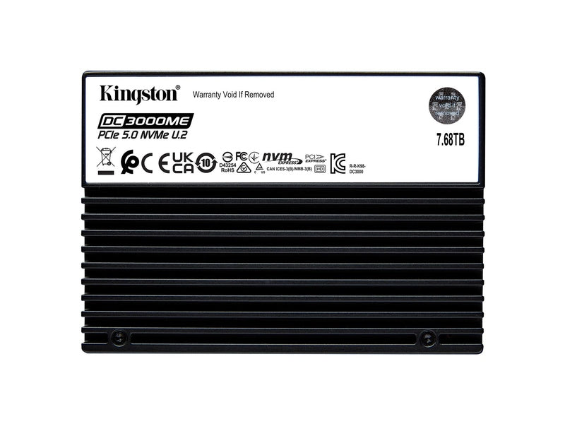 Kingston 7.68TB DC3000ME PCIe 5.0 NVMe U.2 SSD 14,000/10,000MBs