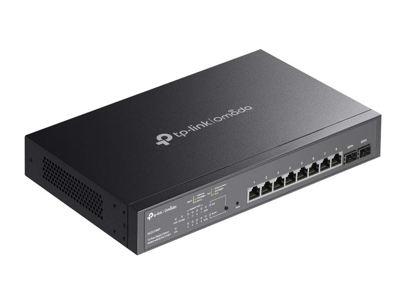 TP-Link ES206GP Omada 10-Port Managed Gigabit Switch PoE+ 8 SFP 2 Rackmount