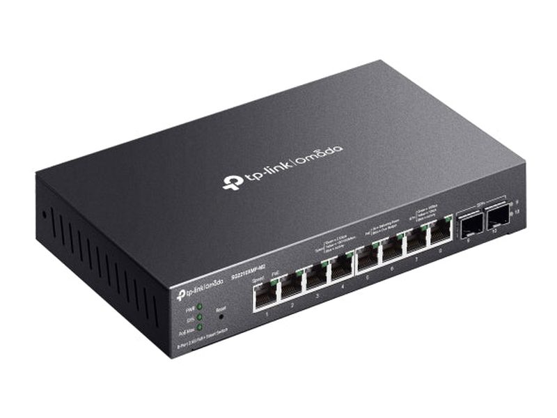 TP-Link SG2210XMP-M2 Omada 8-Port 2.5GBASE-T and 2-Port 10GE SFP+ Smart Switch with 8-Port PoE+