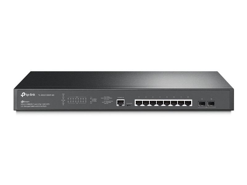 TP-Link SG3210XHP-M2 Omada 8-Port Managed Gigabit L2+ Switch 2.5G 8 SFP+ 2 Rack Mount