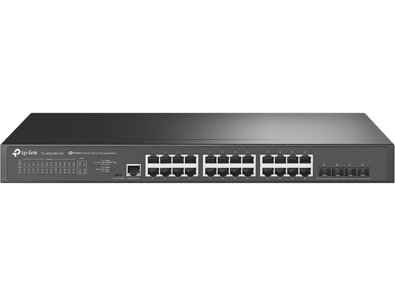 TP-Link SG3428X-M2 Omada 24-Port Managed Gigabit L2+ Switch 2.5G 24 SFP+ 4