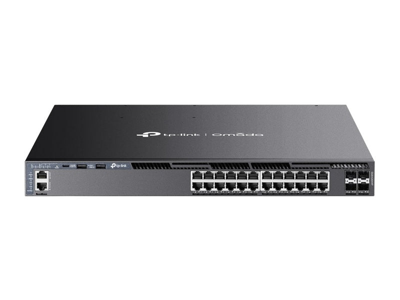 TP-Link SG6428XHP Omada 24-Port Gigabit Stackable L3 Managed PoE+ Switch with 4 10G Slots