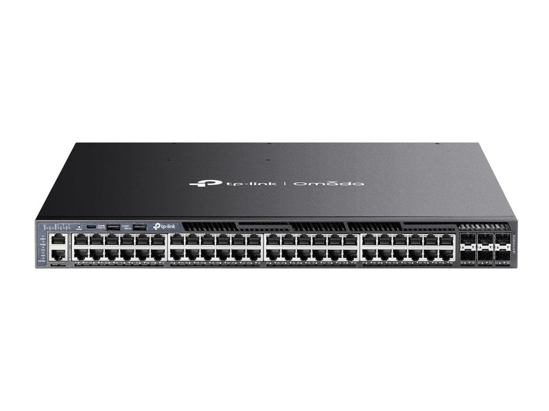 TP-Link SG3452XMPP Omada 48-Port Gigabit and 4-Port 10GE SFP+ L2+ Managed Switch with 40-Port PoE+ & 8-Port PoE++