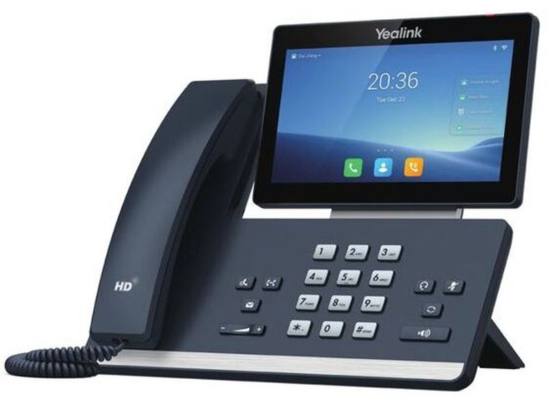 Yealink SIP-T58W IP Phone with Handset, 7" Touch Screen, BT, Wi-Fi, AOS 9.0