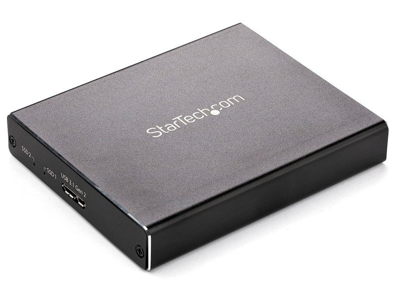 StarTech Dual M.2 SSD Enclosure USB 3.1 RAID Supported Micro-B Cable