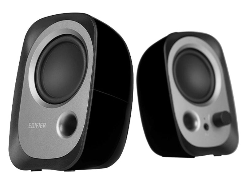 Edifier R12U USB Compact 2.0 Multimedia Speakers System Black - 3.5mm AUX/USB/Ideal for Desktop,Laptop,Tablet or Phone