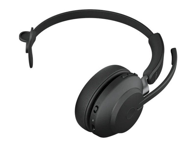 Jabra Evolve2 65 MS Mono Bluetooth Headset, Passive Noise-cancelling