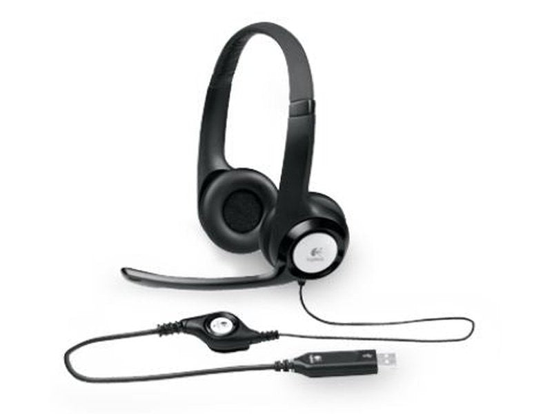 Logitech H390 USB Computer Headset Adjustable Noise Cancelling Micophone