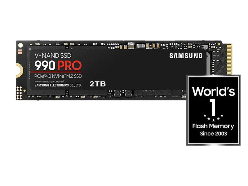 Samsung 990 Pro 2TB M.2 NVMe PCIe 4.0 SSD MZ-V9P2T0BW