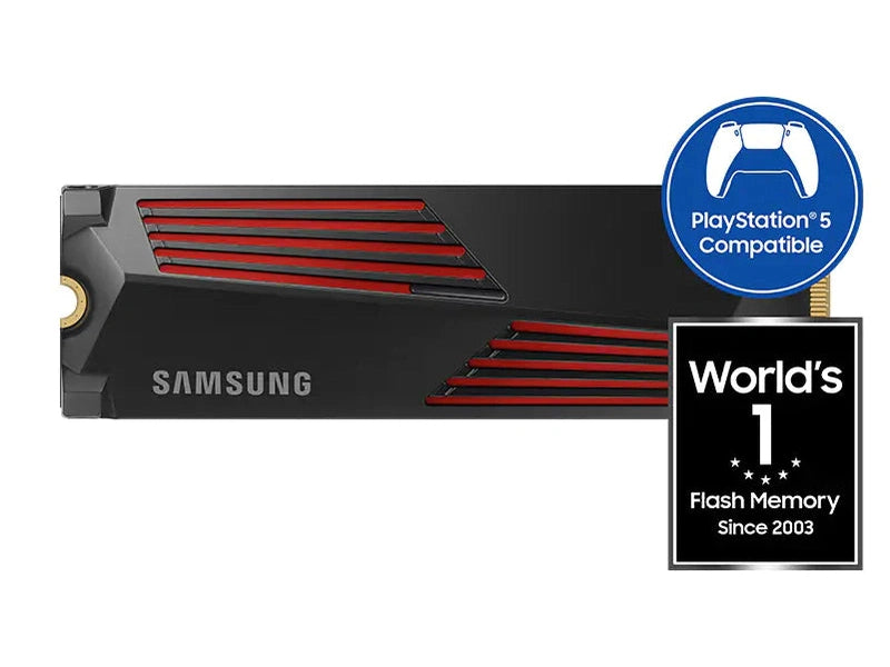 Samsung MZ-V9P4T0CW 990 Pro 4TB PCIe 4.0 M.2 2280 NVMe SSD with HeatSink