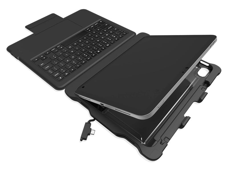 STM Dux Keyboard Trackpad USB-C iPad 10th Gen Com Black Fitted Case