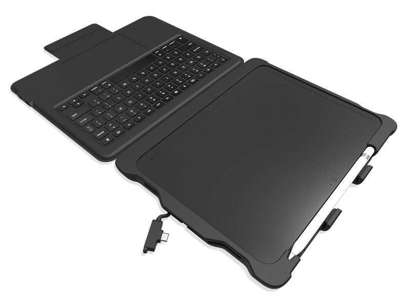 STM Dux Keyboard Trackpad USB-C iPad 10th Gen Com Black Fitted Case