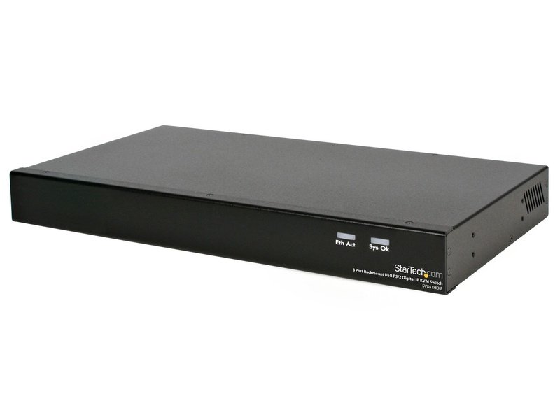 StarTech 8-Port IP KVM Switch RackMount USB PS/2 Digital IP