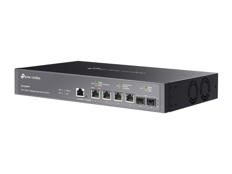 TP-Link SX3206HPP Omada 6-Port Managed L2+ Switch PoE++ 4 SFP+ 2