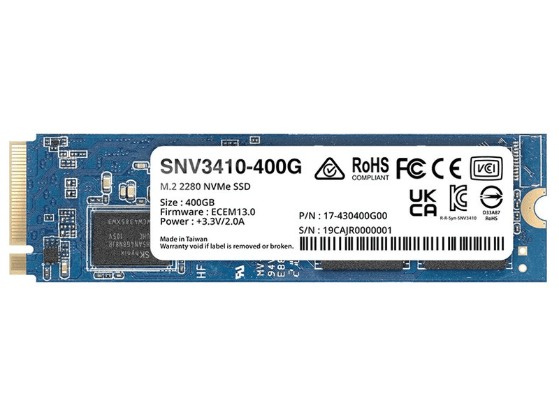 Synology SNV3410 M.2 2280 400G Enterprise-Class NVMe SSD