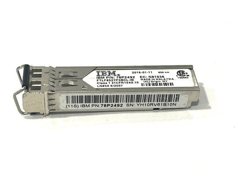 IBM 78P2492 FTLF8527P3BCL-IB 8GB 850nm SW SFP+ Optical Transceiver *used*