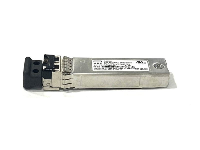 HPE AJ718A SFP+ PLRXPL-VE-SH4-3H 8G SW FC SFP+ 850nm Transceiver *used*