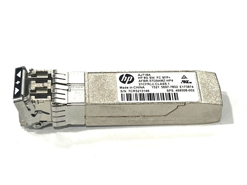 HP AJ718A AFBR-57D9AMZ-HP4 8GB SW FC SFP+ Transceiver *used*