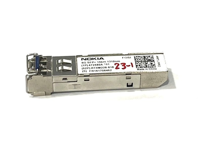 Nokia 472580A.101 6G SFP+ 15km 1310nm FOSI Transceiver *used*